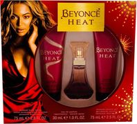 Beyonce Heat parfumovaná voda pre ženy 30 ml + sprchový gél 75 ml + telové mlieko 75 ml darčeková sada