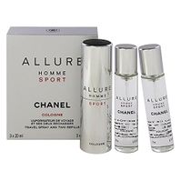 Chanel Allure Homme Sport Cologne twist and spray kolínska voda pre mužov 3x 20 ml