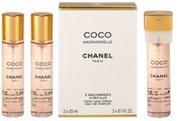 Chanel Coco Mademoiselle náplň parfumovaná voda pre ženy 3x 20 ml