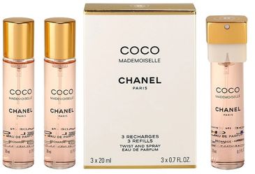 Chanel Coco Mademoiselle náplň parfumovaná voda pre ženy 3x 20 ml