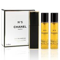 Chanel No.5 twist and spray parfumovaná voda pre ženy 3x 20 ml