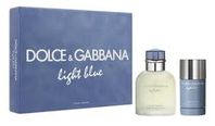 Dolce & Gabbana Light Blue Pour Homme toaletná voda pre mužov 125 ml + deostick 75 ml darčeková sada