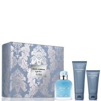 Dolce & Gabbana Light Blue Eau Intense Pour Homme parfumovaná voda pre mužov 100 ml + sprchový gél 50 ml + balzám po holení 75 ml darčeková sada