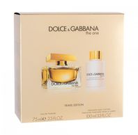 Dolce & Gabbana The One parfumovaná voda pre ženy 75 ml + telové mlieko 100 ml darčeková sada
