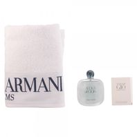 Giorgio Armani Acqua di Gioia parfumovaná voda pre ženy 100ml + uterák + Aqua di Gio vzorka vôňe 1,5 ml darčeková sada