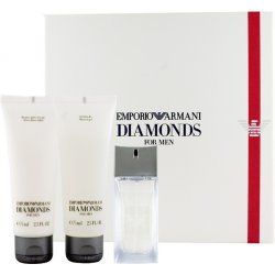 Giorgio Armani Diamonds for Men toaletná voda pre mužov 75 ml + balzám po holení 50 ml + sprchový gél 50 ml darčeková sada