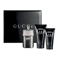 Gucci Guilty Pour Homme toaletná voda pre mužov 90 ml + balzam po holení 75 ml + sprchovací gél 50 ml darčeková sada
