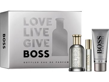 Hugo Boss Boss Bottled parfumovaná voda pre mužov 100 ml + EDP 10 ml + sprchový gél 100 ml darčeková sada