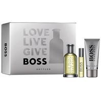 Hugo Boss Boss Bottled toaletná voda pre mužov 100 ml + sprchový gél 100 ml + edt 10 ml darčeková sada