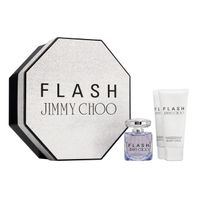 Jimmy Choo Flash parfumovaná voda pre ženy 100 ml + telové mlieko 100 ml + sprchový gél 100 ml darčeková sada