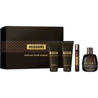 Missoni Parfum pour homme parfumovaná voda pre mužov 100 ml + 100 ml sprchový gél + 100 ml balzám po holení +miniatúra 10 ml kazeta