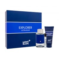 Mont Blanc Explorer Ultra Blue parfumovaná voda pre mužov 100 ml + EDP 7,5 ml + sprchový gél 100 ml darčeková sada