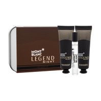 Mont Blanc Legend Night parfumovaná voda pre mužov 7,5 ml + balzám po holení 30 ml + sprchový gél 30 ml darčeková sada
