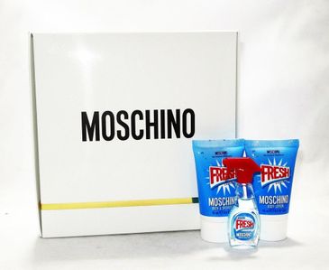 Moschino Fresh Couture toaletná voda pre ženy 5 ml + sprchovací gél 25 ml + telové mlieko 25 ml darčeková sada