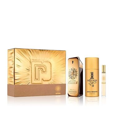 Paco Rabanne 1 Million Parfum pre mužov 100 ml + EDP 10 ml + deospray 150 ml darčeková sada