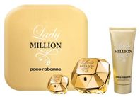 Paco Rabanne Lady Million parfumovaná voda pre ženy 50 ml + parfumovaná voda 5 ml + telové mlieko 100 ml darčeková sada