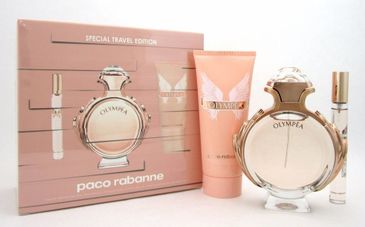 Paco Rabanne Olympéa parfumovaná voda pre ženy 80 ml + telové mlieko 100 ml + parfumovaná voda 10 ml darčeková sada