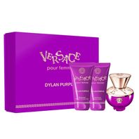Versace Dylan Purple Pour Femme parfumovaná voda pre ženy 50 ml + sprchový gel 50 ml + telové mlieko 50 ml darčeková sada