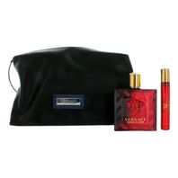 Versace Eros Flame parfumovaná voda pre mužov 100 ml + parfumovaná voda 10 ml kozmetická taška darčeková sada