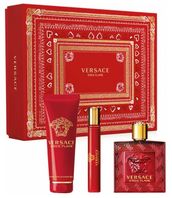 Versace Eros Flame parfumovaná voda pre mužov 100 ml + sprchový gél 150 ml + EDP 10 ml darčeková sada