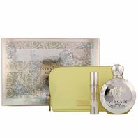 Versace Eros Pour Femme parfumovaná voda pre ženy 100 ml + EDP 10 ml + kozmetická taška darčeková sada