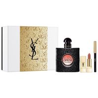 Yves Saint Laurent Black Opium parfumovaná voda pre ženy 50 ml + vodeodolná ceruzka na oči 0,8g + rúž 1,3g darčeková sada